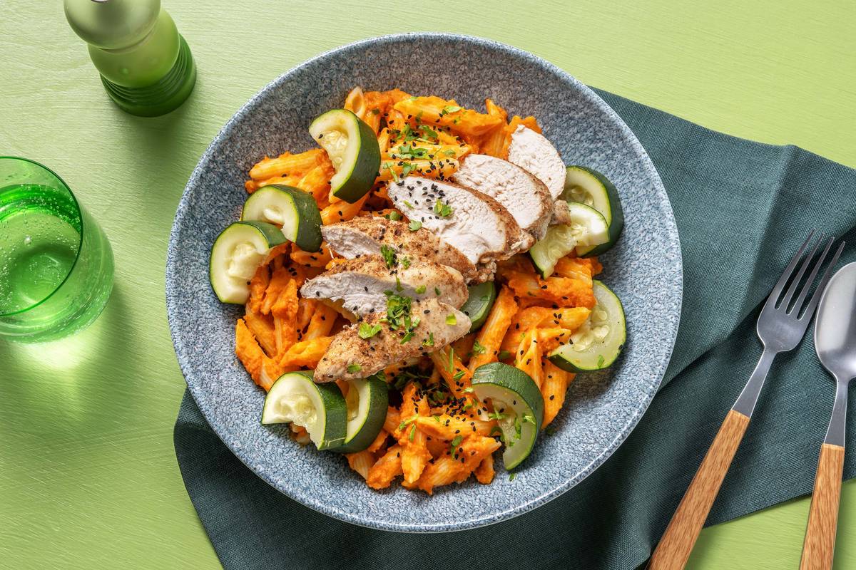 Schawarma Hähnchen Pasta