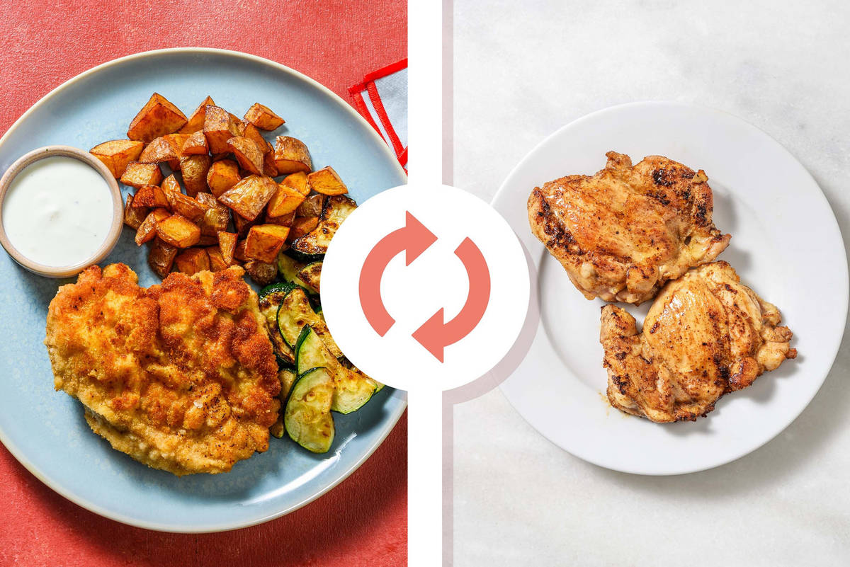 Crispy Chicken Thigh Schnitzel