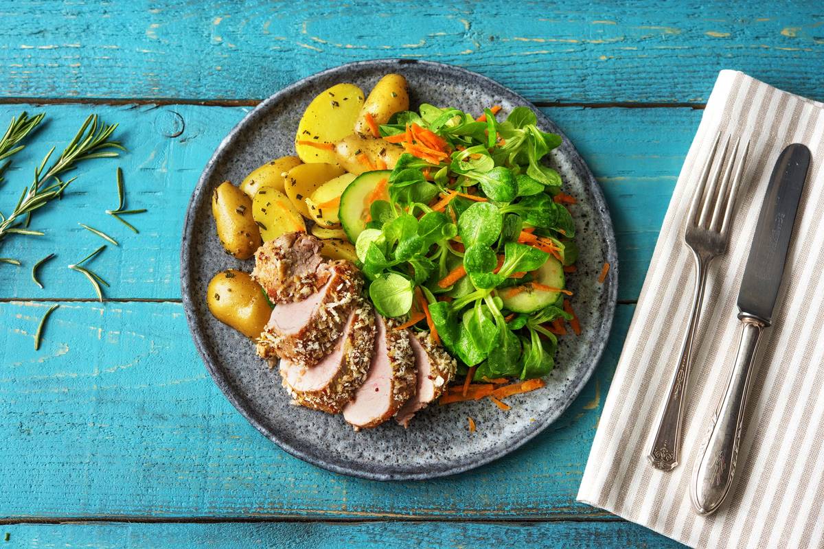 Schweinefilet mit Senfkruste