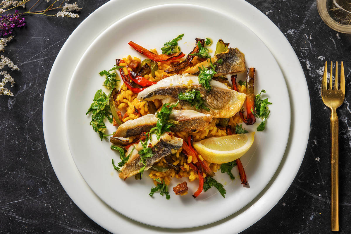 Sea Bream on Saffron Rice