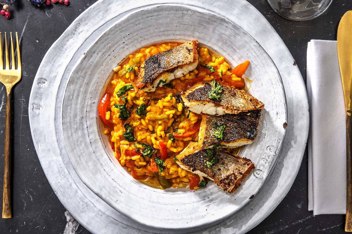 Sea Bream on Saffron Rice