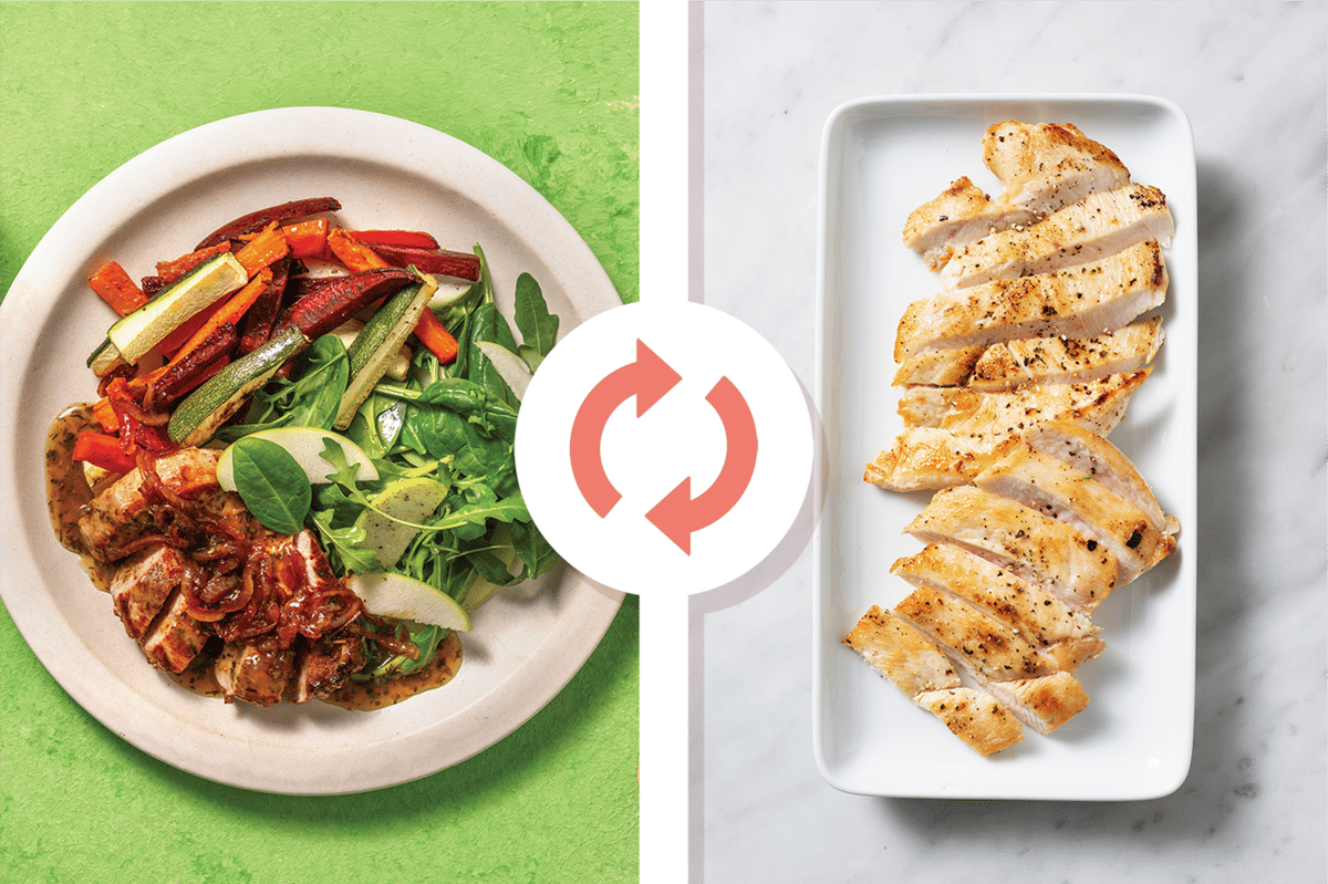 Seared Chicken & Veggie Fries