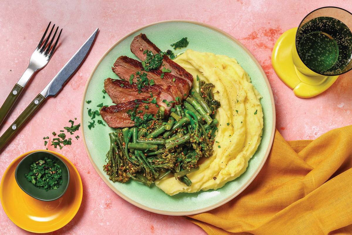 Seared Porterhouse Steak & Baby Broccoli