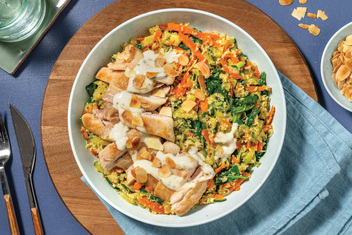 Seared Chicken & Veggie Cauliflower Rice