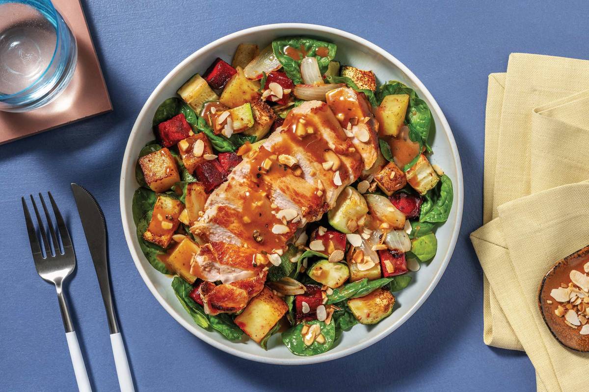 Seared Pork & Beetroot-Potato Toss