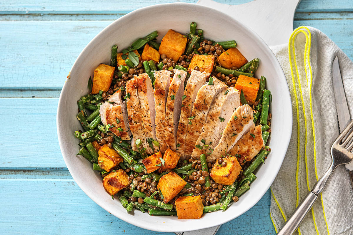 Turkey Steak, Lentils Sweet Potato Recipe HelloFresh