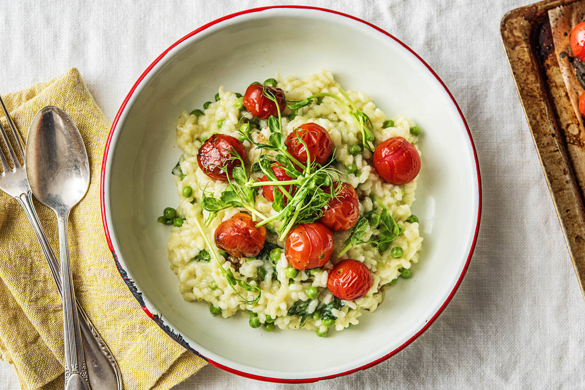 Seasonal Pea Risotto
