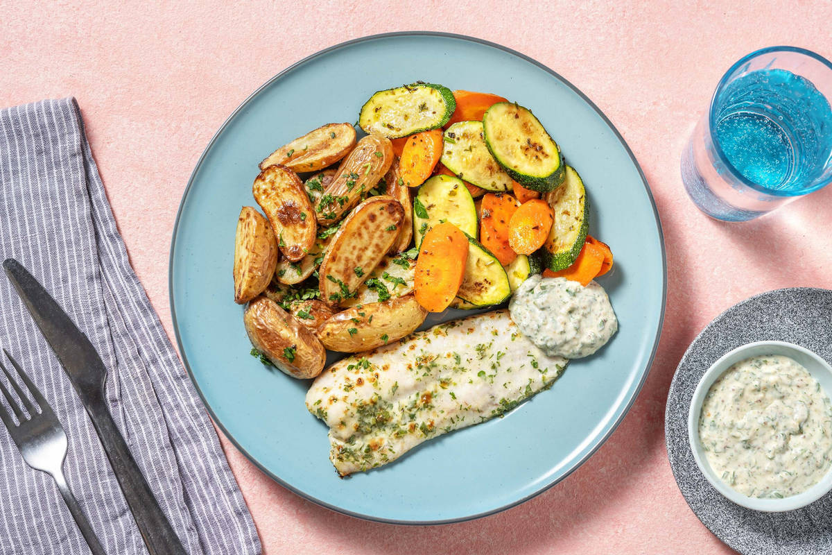 Seehecht mit Dill-Sauerrahm