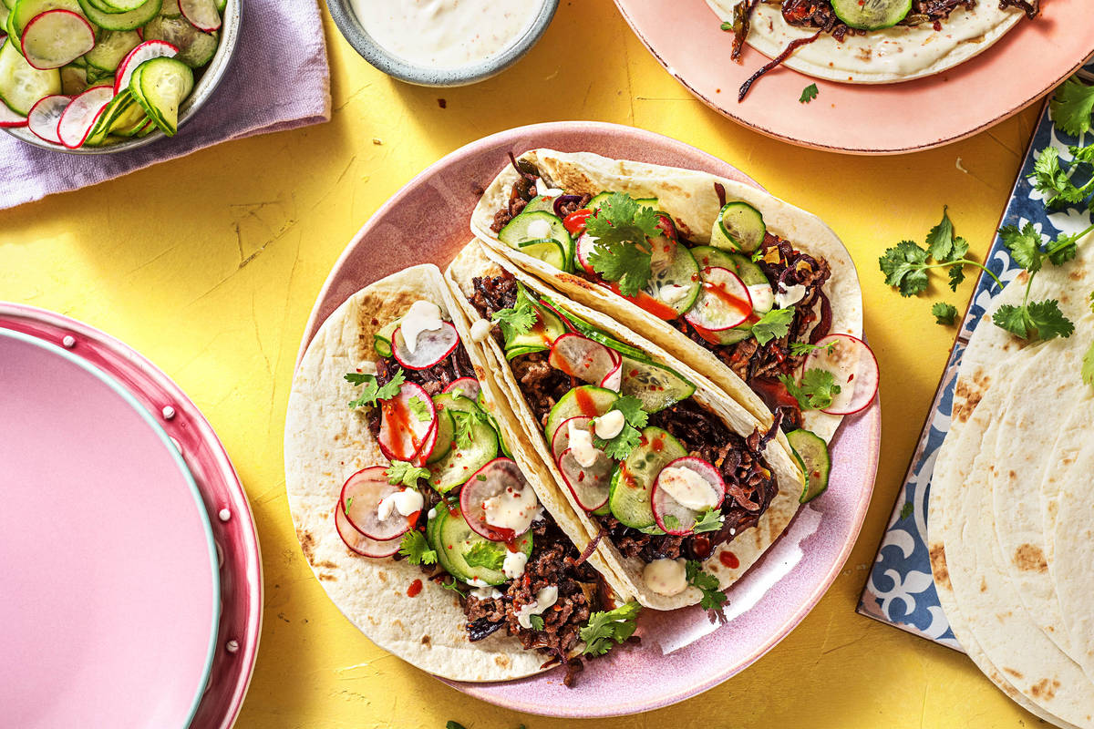 Sesame Beef Tacos