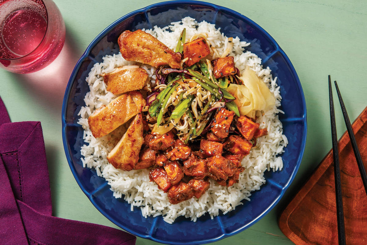 Sesame Chicken Poke Bowl
