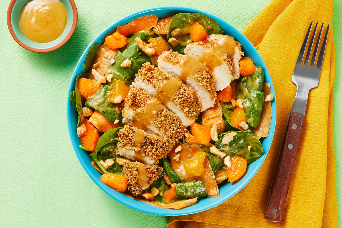 Sesame-Crusted Chicken Salad