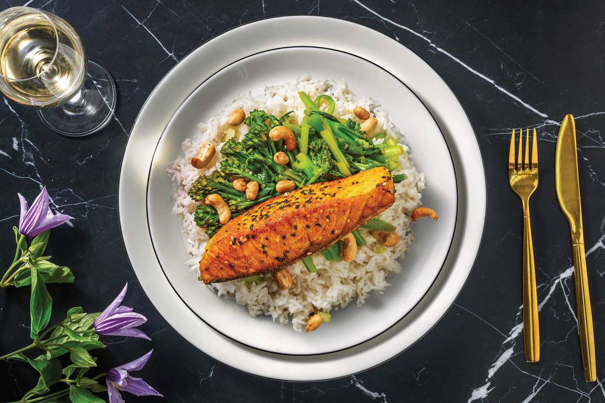 Asian Sesame-Crusted Salmon