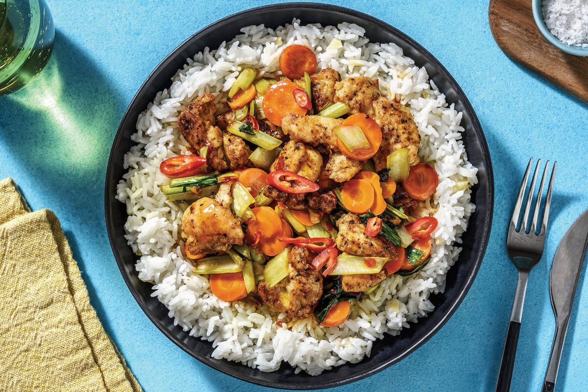 Thai Seven-Spice Chicken & Asian Greens