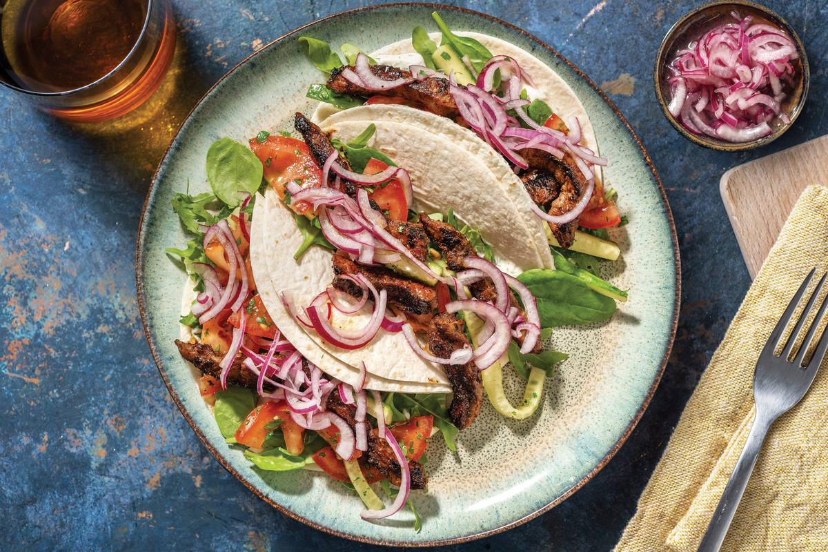 Shawarma Beef Tacos