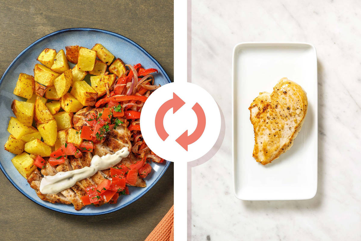 Shawarma-Spiced Chicken Breast Bowls