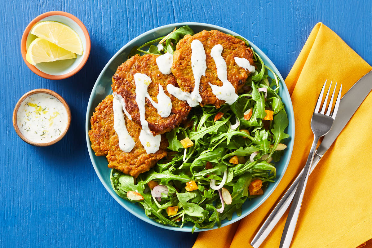 Shawarma-Spiced Chickpea Fritters