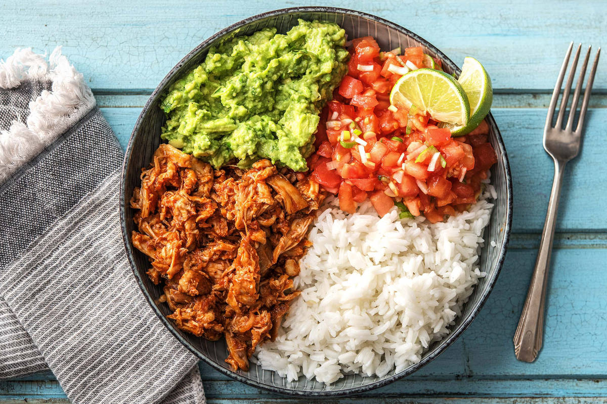 Pulled Mexican Chicken & Rice Bowl