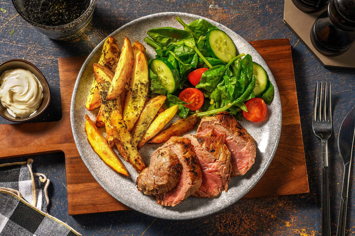 Sicilian-Style Steak and Chunky Fries