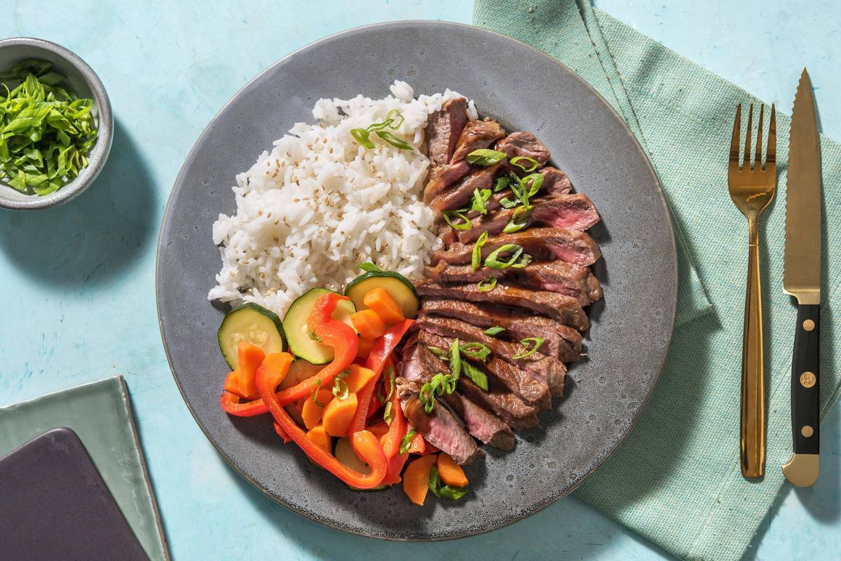 Simmentaler Steak mit Bulgogisoße