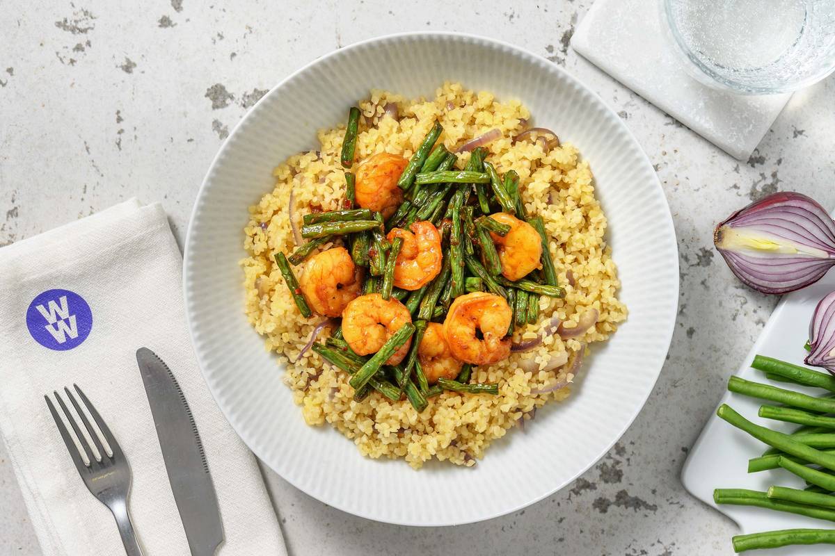 Simple Spiced Glazed Prawns