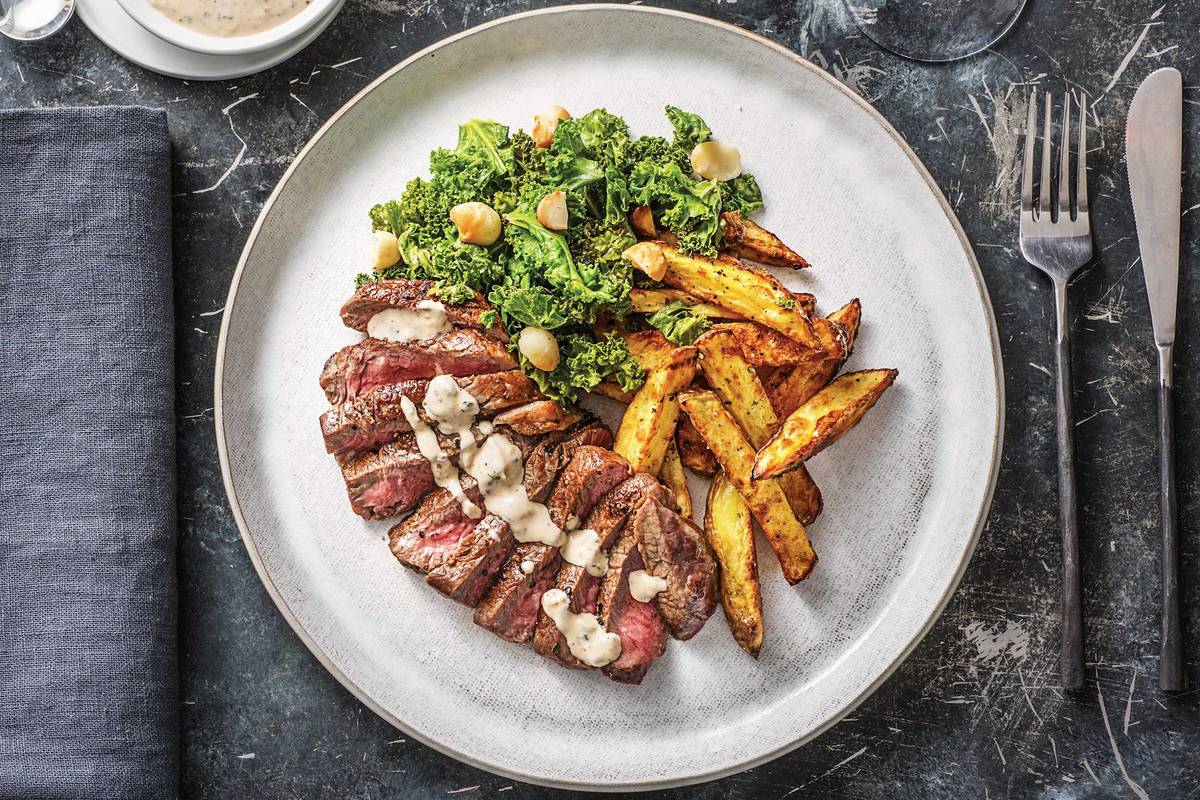 Premium Fillet Steak & Peppercorn Sauce