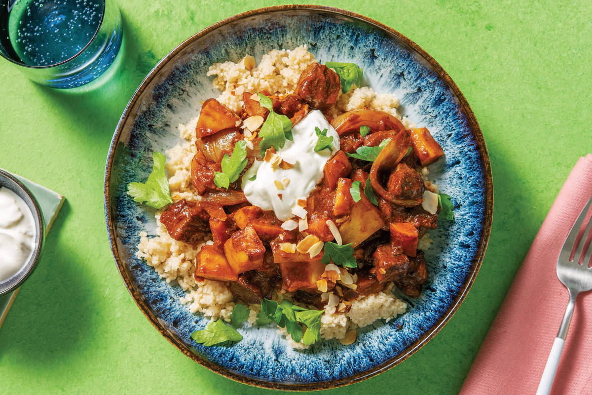 Slow-Cooked Beef & Veggie Tagine