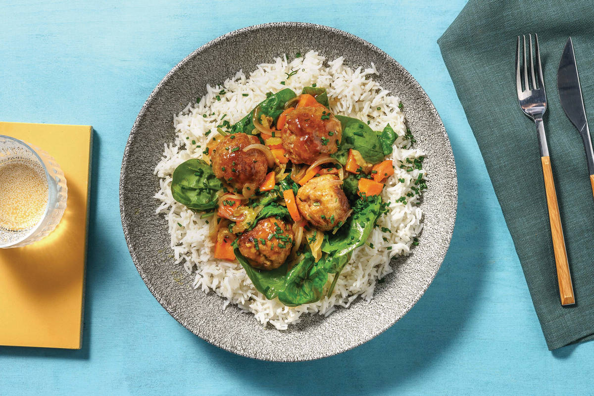 Slow-Cooked Peppercorn Pork Meatballs