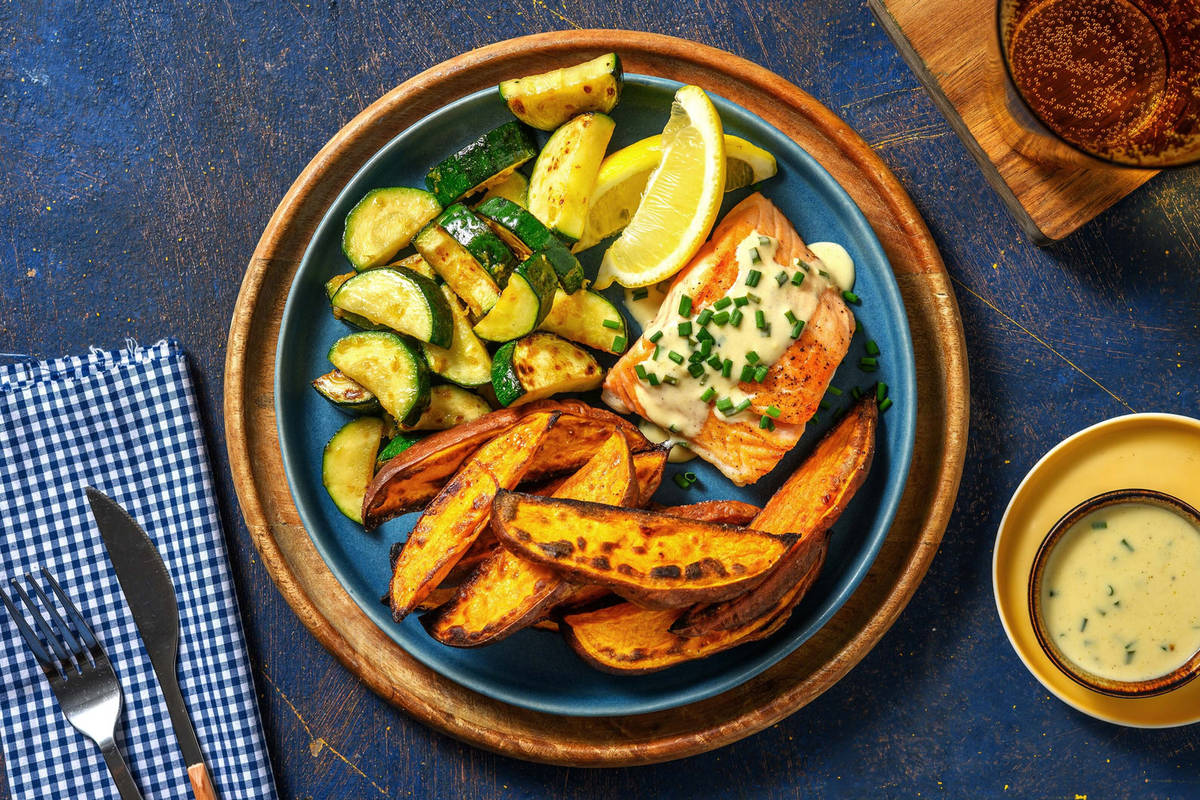 Saumon crémeux à la ciboulette