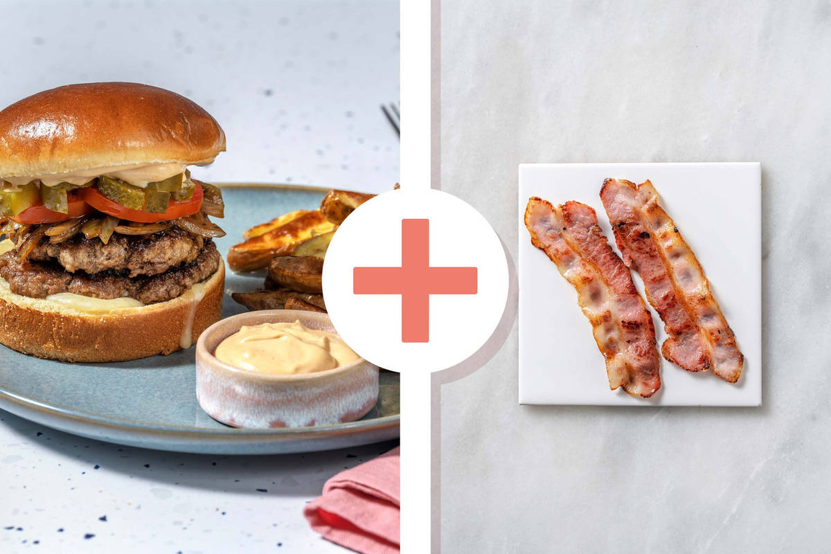 Smash Beef and Bacon Burgers