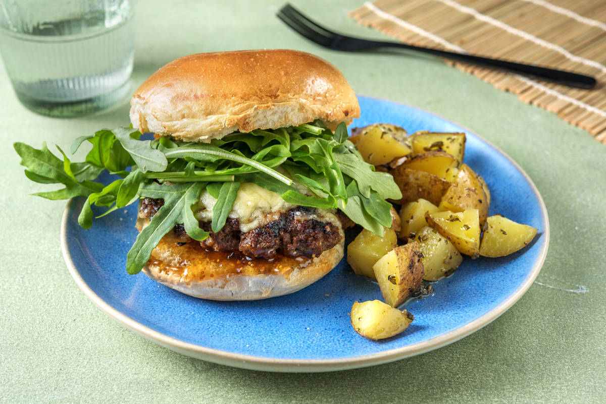 Smoked Cheddar Burgers