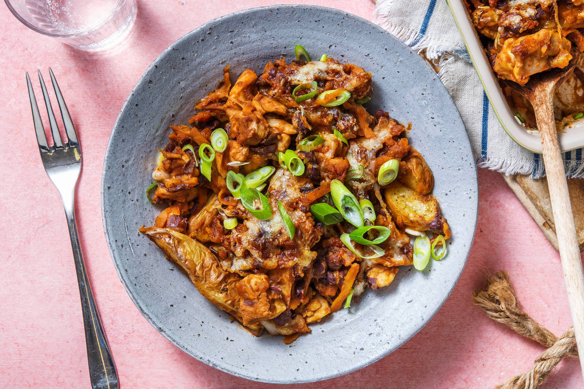 Smokey BBQ Chicken and Black Bean Loaded Wedges