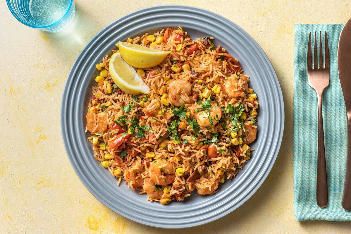 Smoky Chorizo & King Prawn Rice
