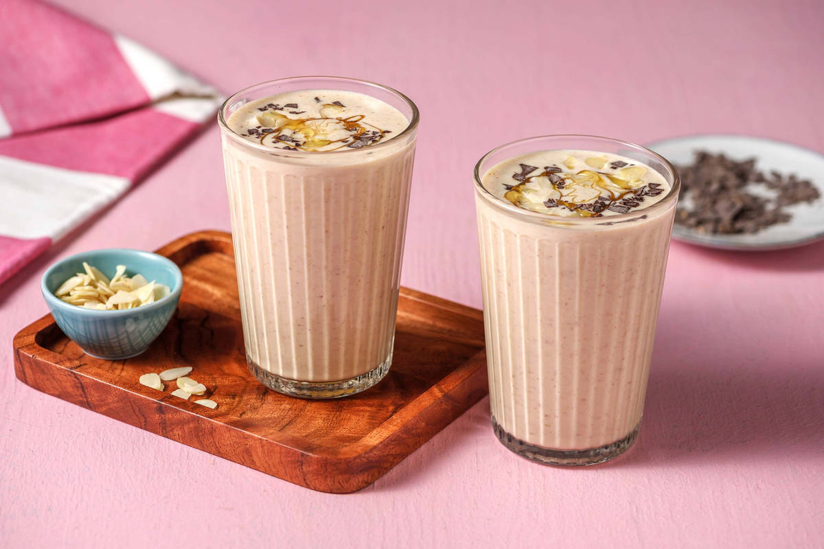 Pindakaas-banaan smoothie 
