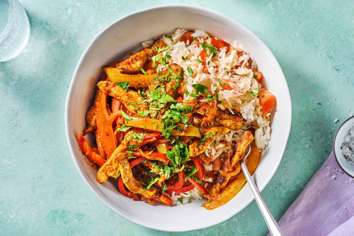Snelle kipcurry