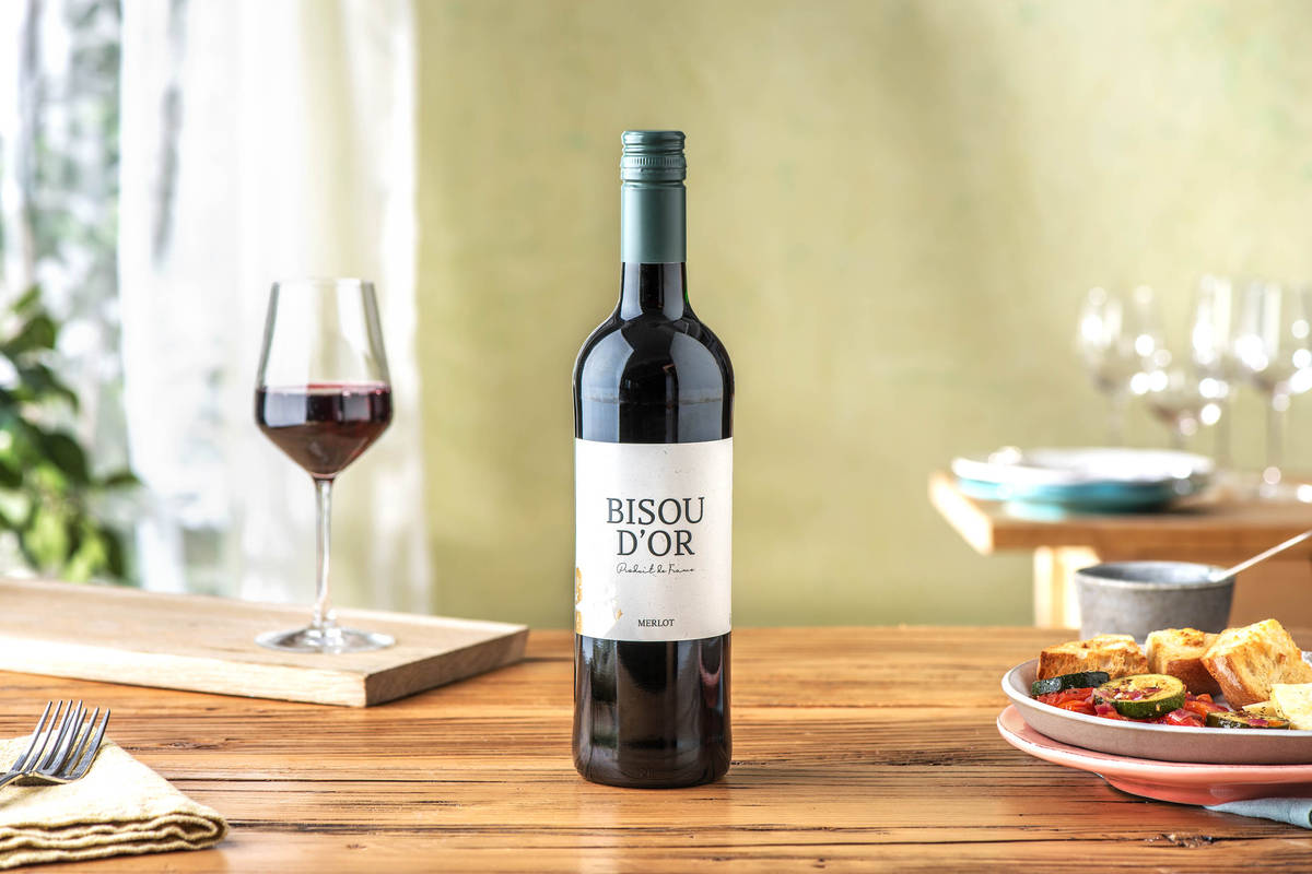 Wijn: Bisou d'or Merlot (75cl) (wijn)
