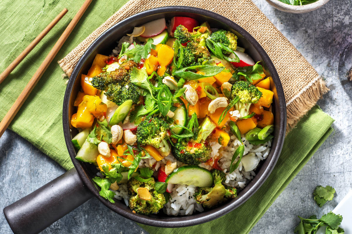 Sommer-Bowl mit Mangoreis