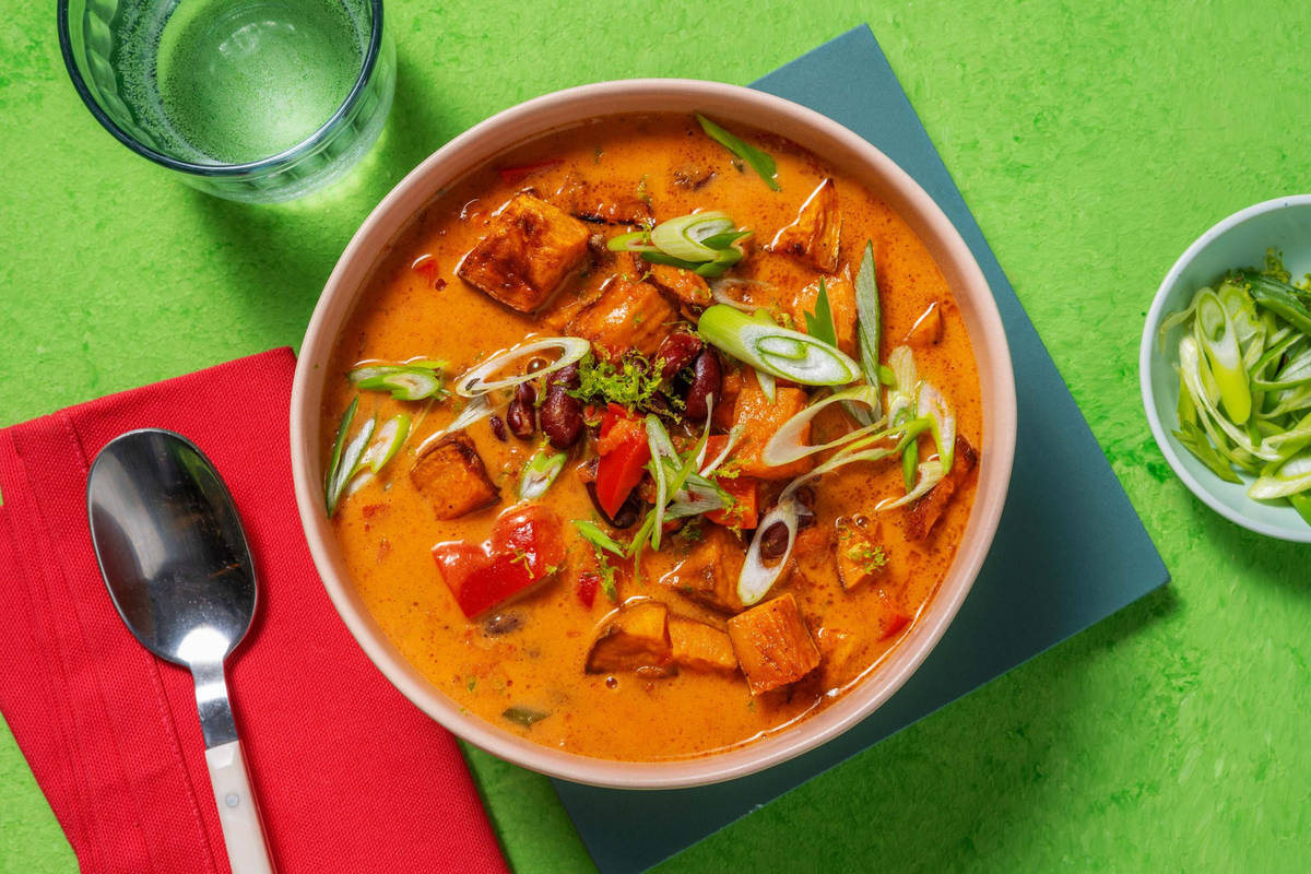 Soupe de patate douce au lait de coco