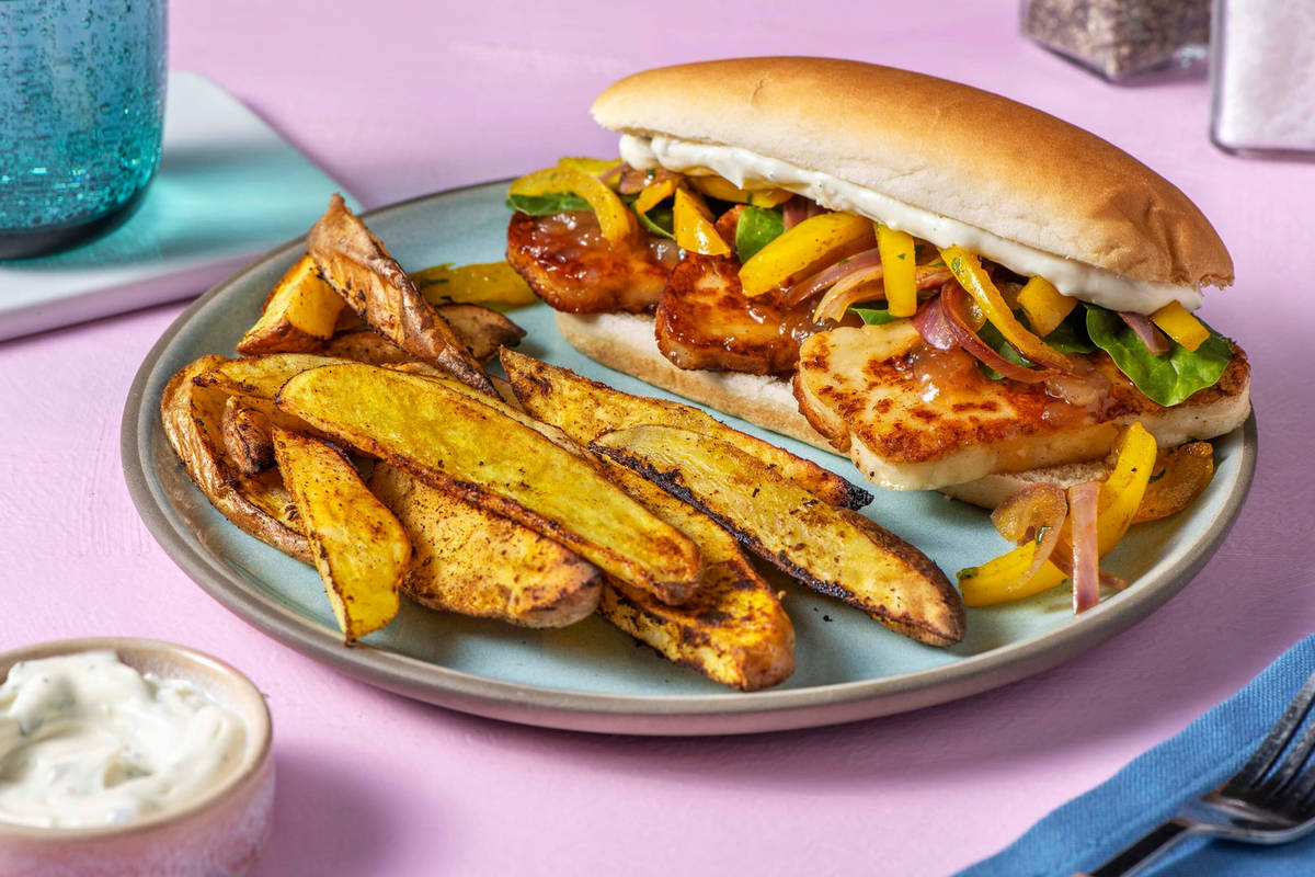 Mango Chutney-Glazed Paneer Subs