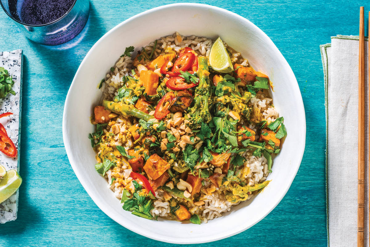 Southeast Asian Roast Veggie Curry