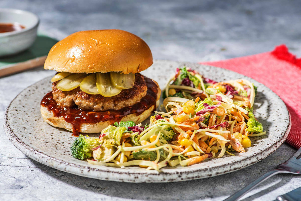 Burger de porc à la mode du Sud