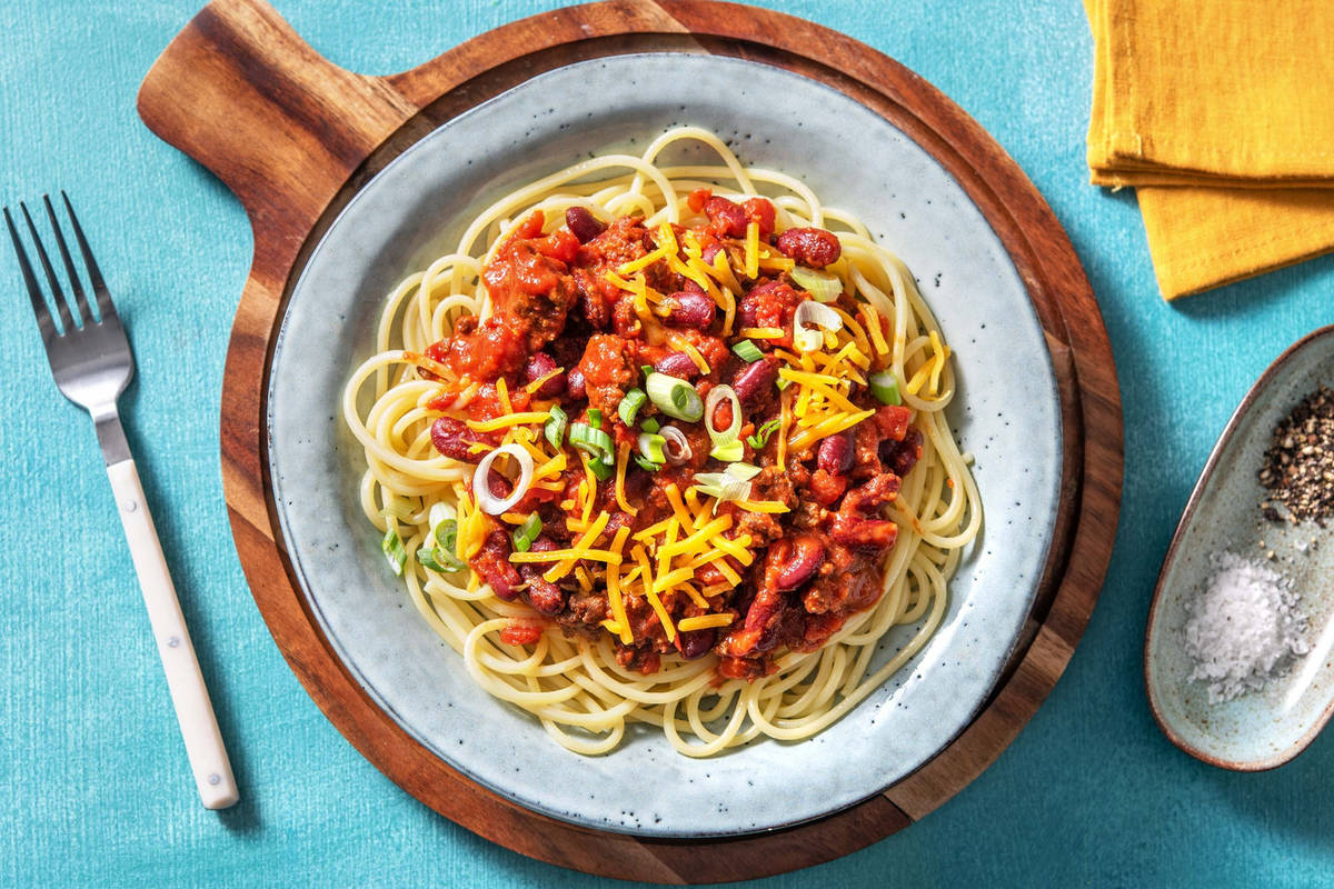 Cincinnati Chili Spaghetti
