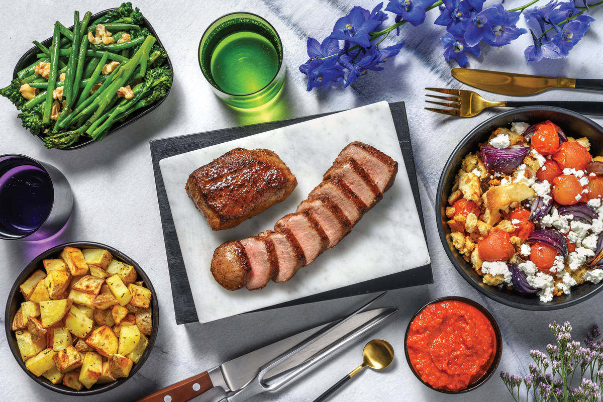 Spanish-Style Lamb & Cherry Tomato Crouton Toss