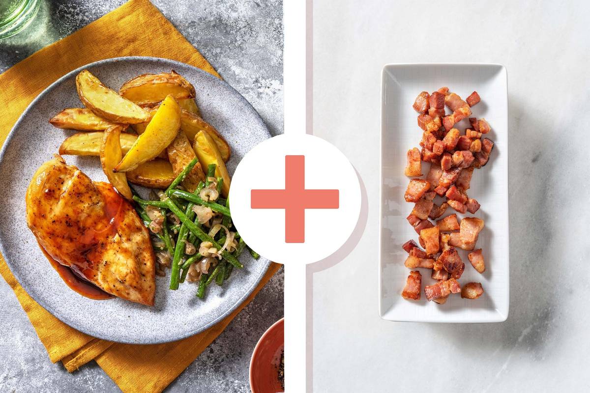Speedy BBQ Chicken with Bacon Lardons