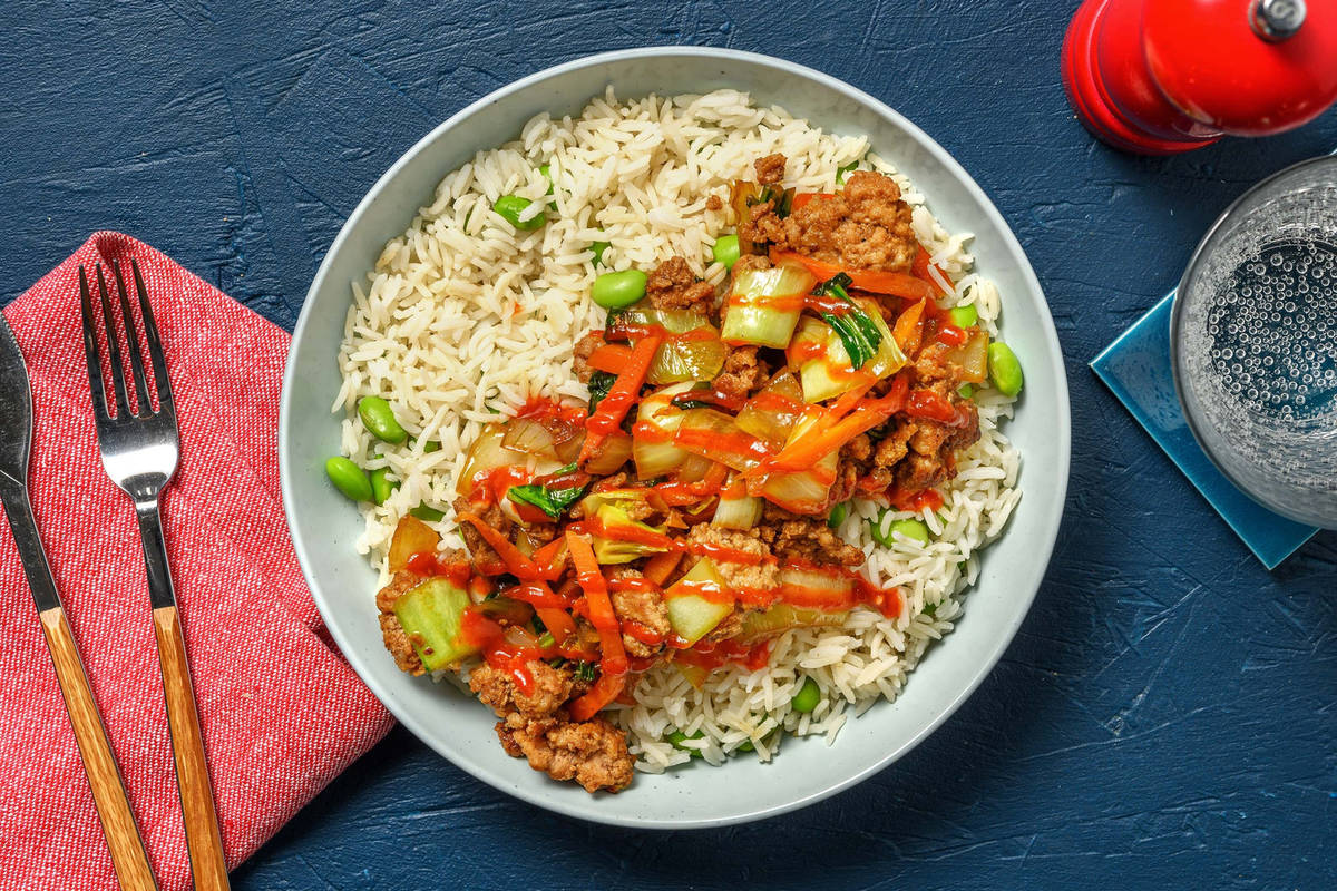Speedy Sesame-Teriyaki Turkey Bowls