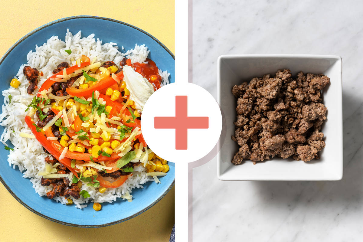 Spiced Beef & Black Bean Fajita Bowl