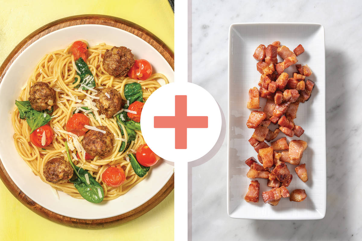 Spiced Beef Meatball Spaghetti