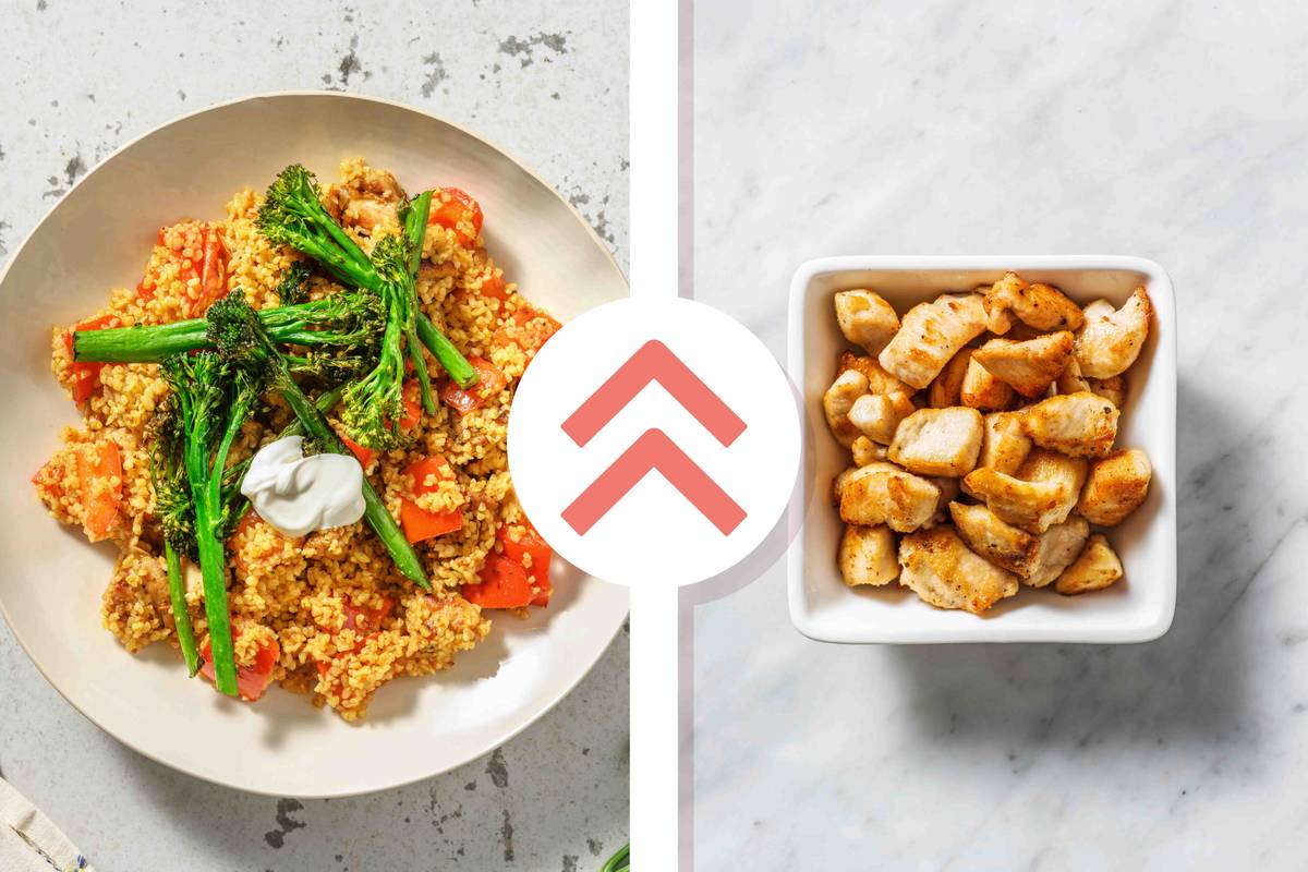 Spiced Chicken Breast, Pepper and Bulgur Jumble