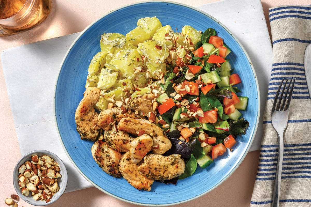 Easy Herbed Chicken & Creamy Potatoes