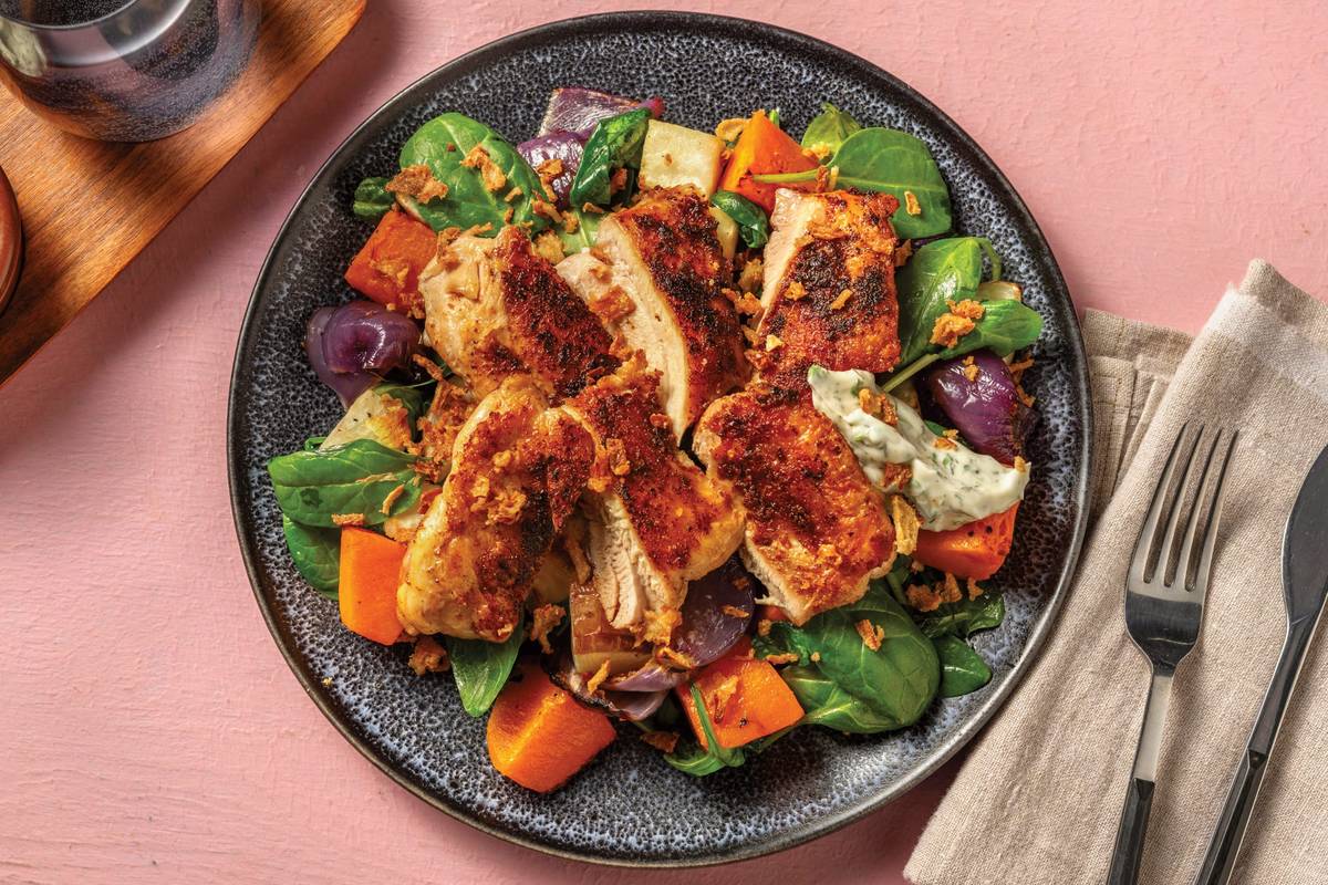 HelloHero: Kiwi Chicken & Roast Pumpkin Toss