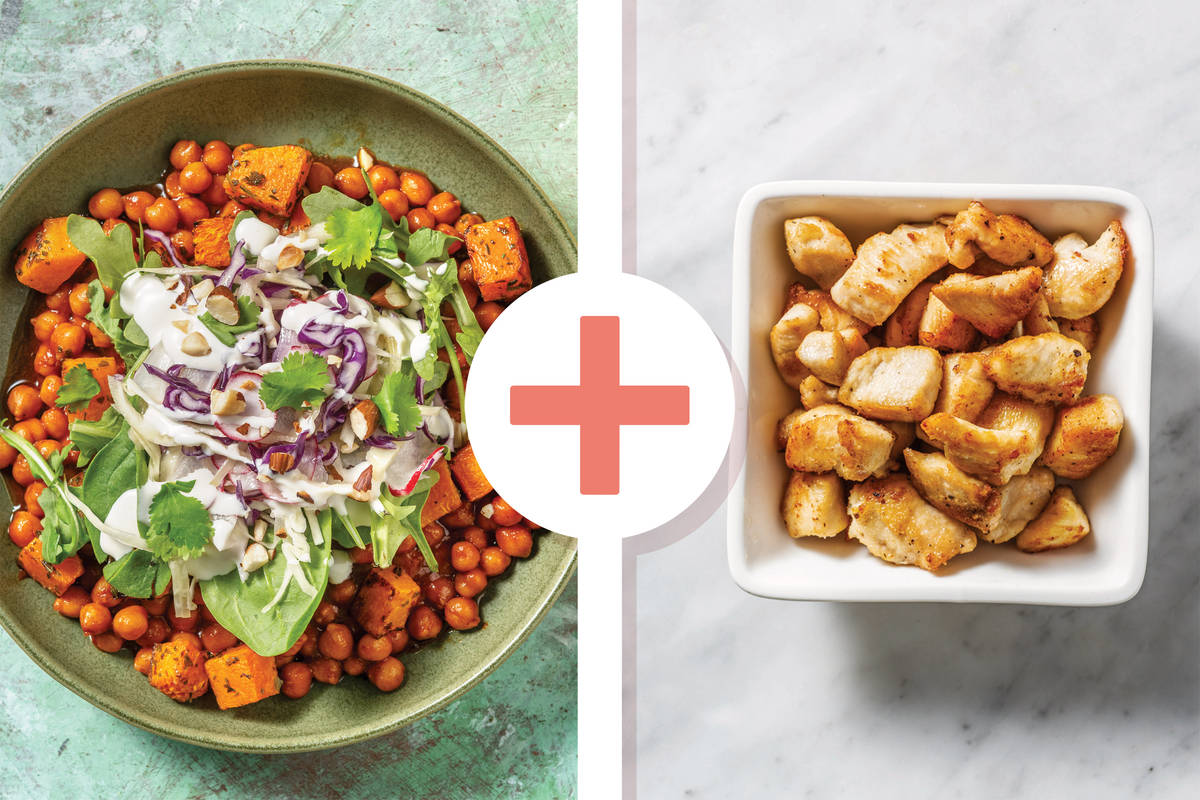 Chicken, Chickpea & Pumpkin Buddha Bowl